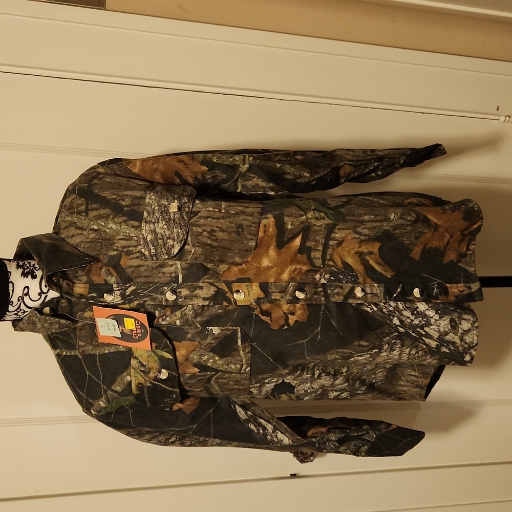 Mens camo button up